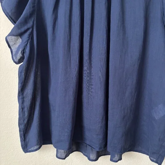 Trovata Birds of Paradis Boho Carla Highneck Blouse Shirt Top - Picture 5 of 9